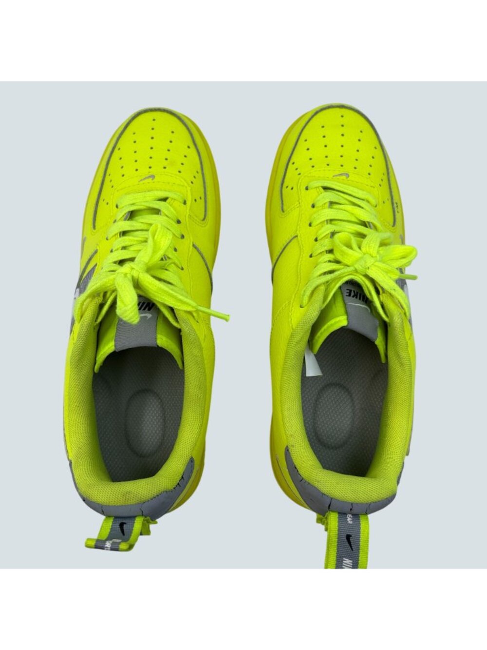 Nike Air Force 1 '07 LV8 Utility Volt Men's Size 11 AJ7747-700 Overbranding - Picture 8 of 12